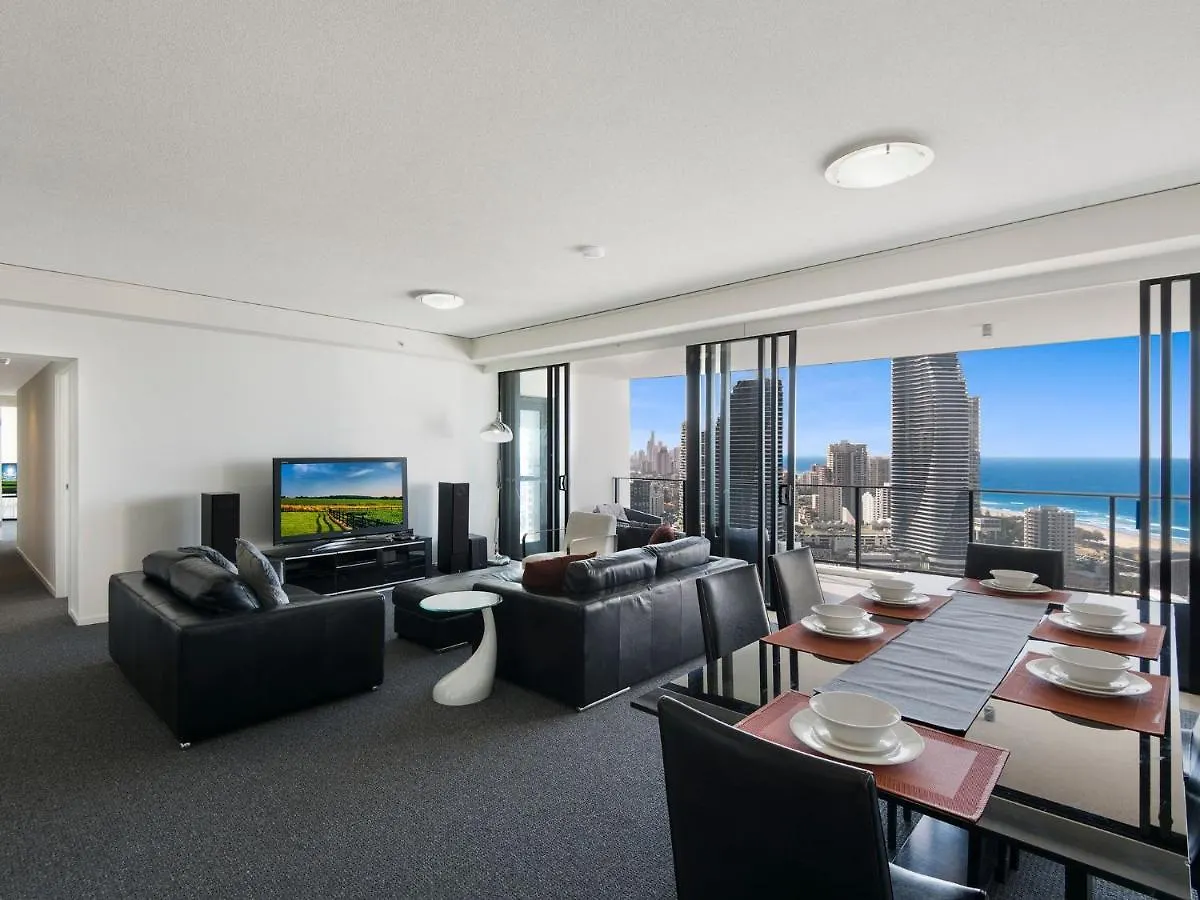 شقة Large Ocean Views 4br Sub-penthouse - Sierra Grand - Coasthm غولد كوست