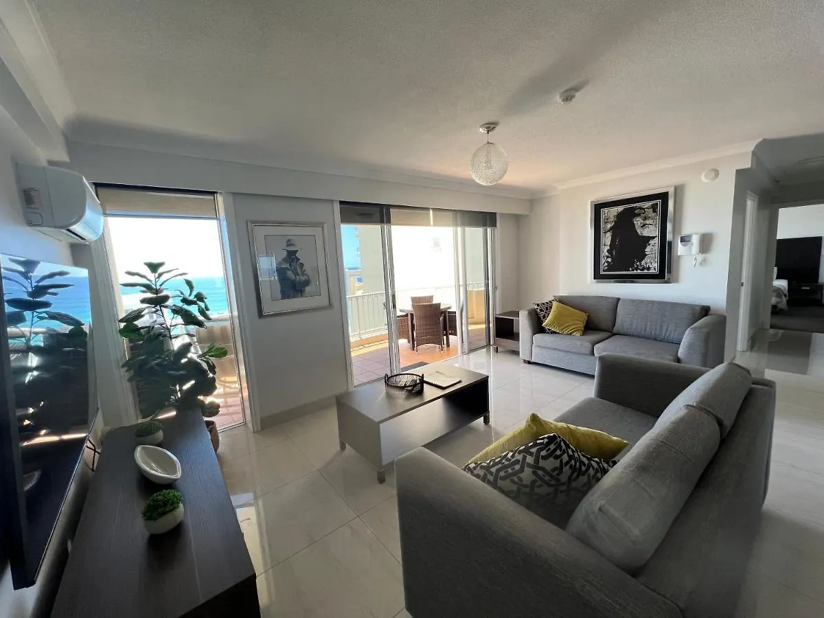 Stunning 2 Bedroom Ocean View Apartmán Gold Coast