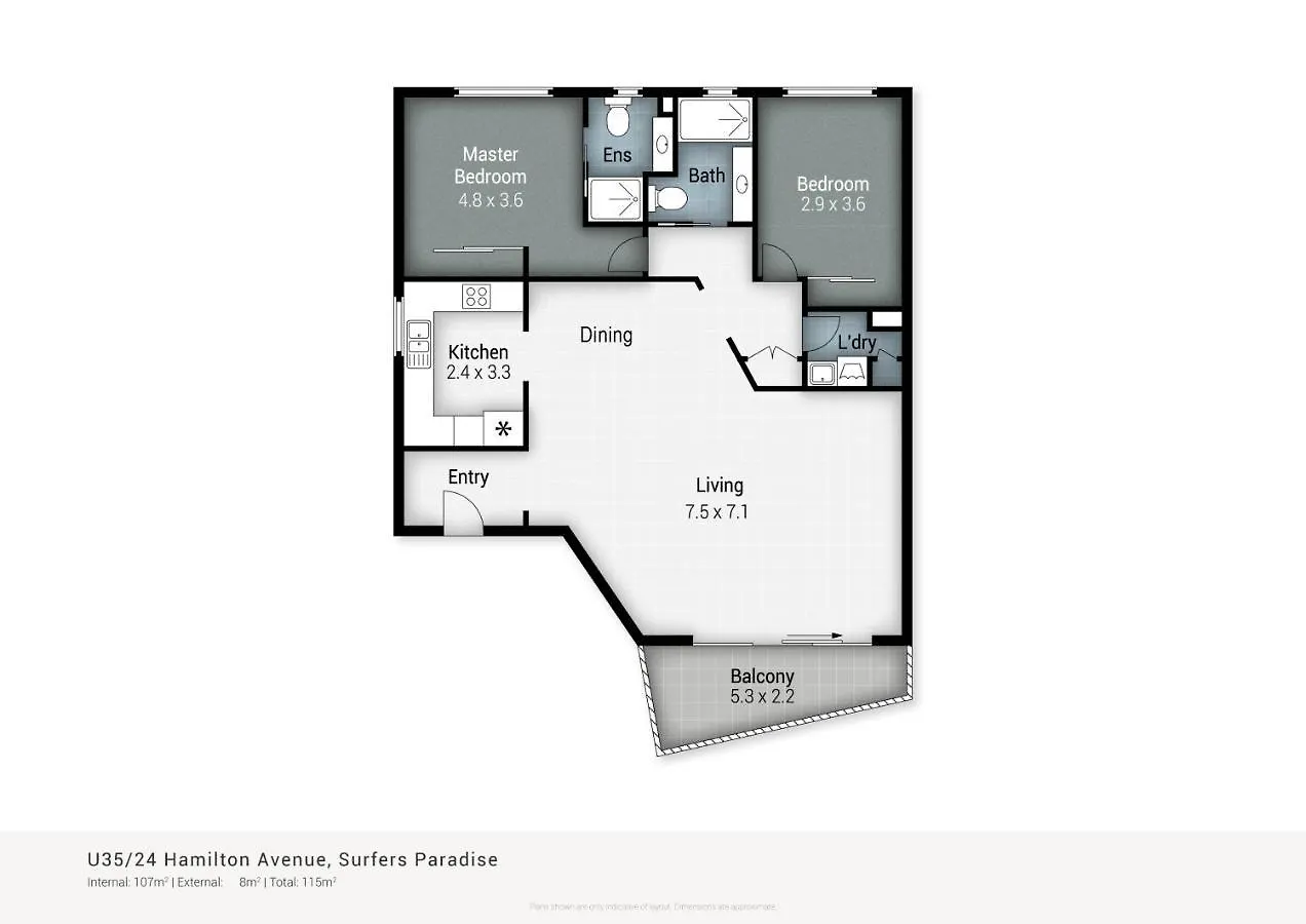 Coco Bella Retreat In Surfers - Sleeps 6-8 Apartment