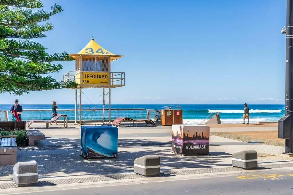 Zenith 2bd Absolute Beachfront Surfers Paradise Apartment *