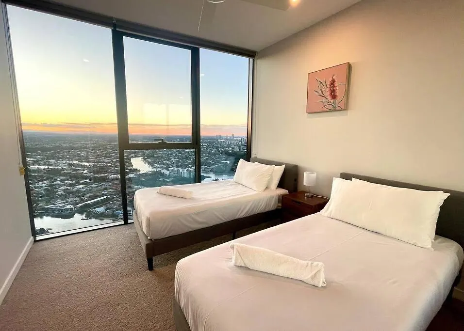 Broadbeach Luxury Casino Riverview Skyline 2bedroom Apt 48f Apartmán *