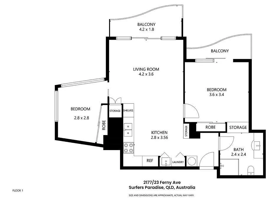 Chevron Renaissance 2 Bedroom Unit, Great Views Lejlighed