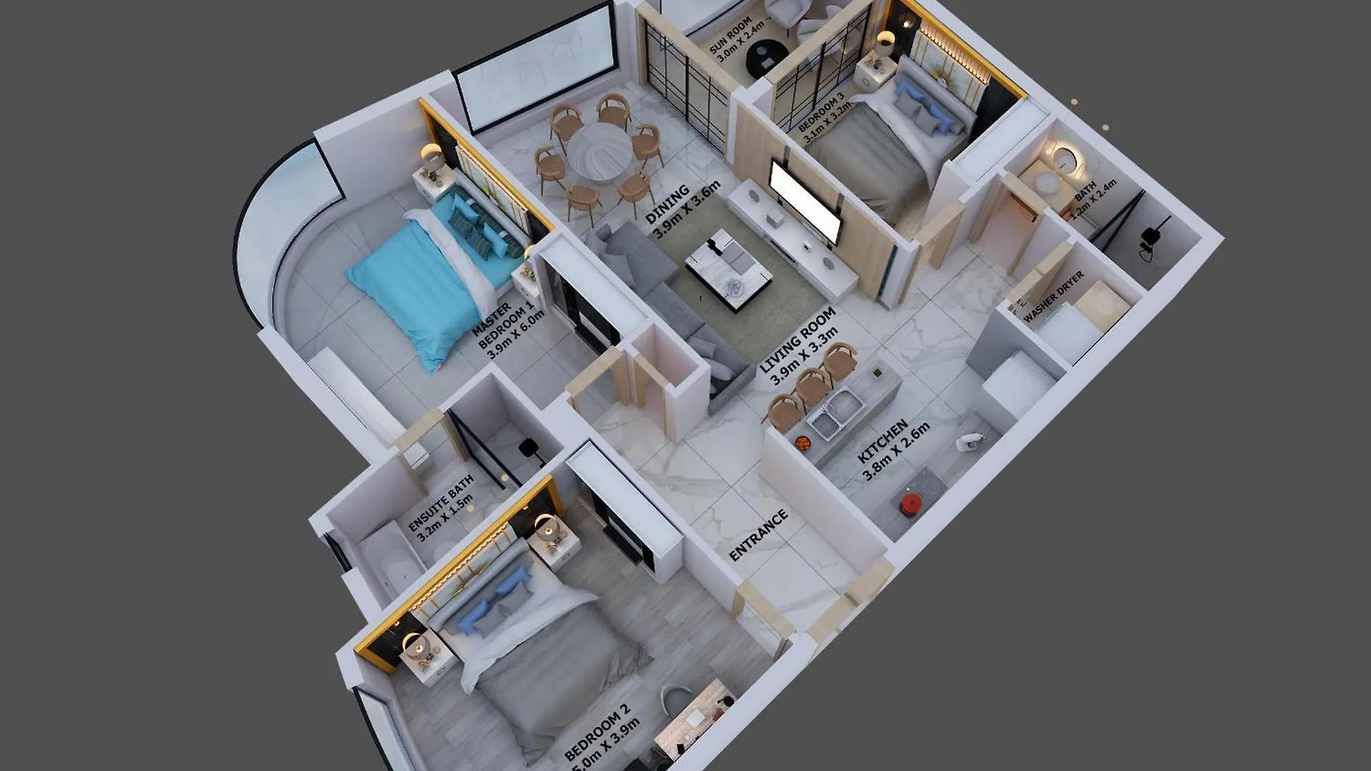 Daire Surfers Beachside Luxury - Stunning Panoramic View Gold Coast