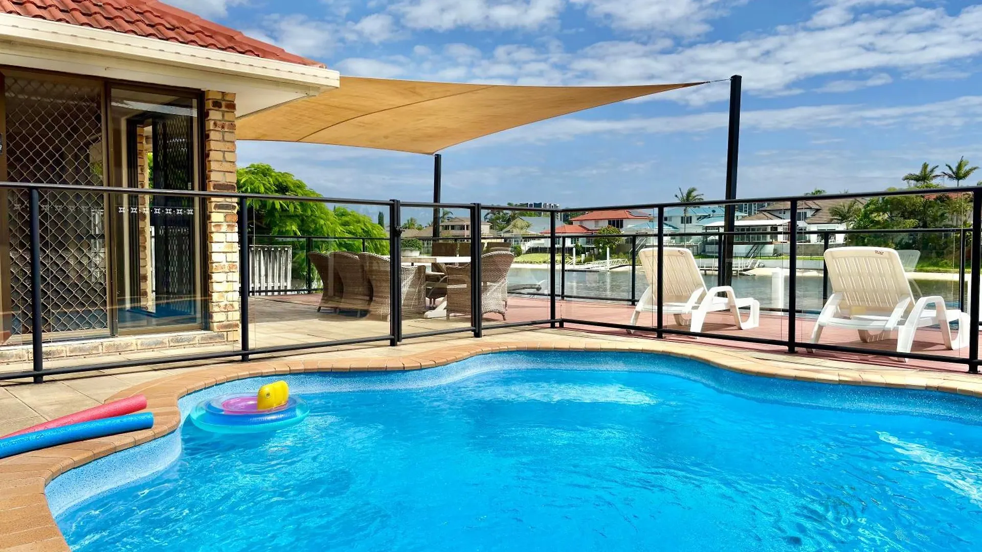 Waterfront Family House With Pool, Bbq Villa