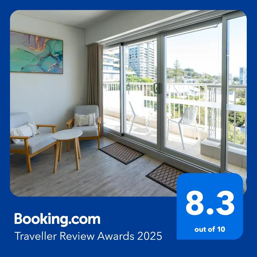Burleigh Point Vibes 2 Bed Апартаменты *