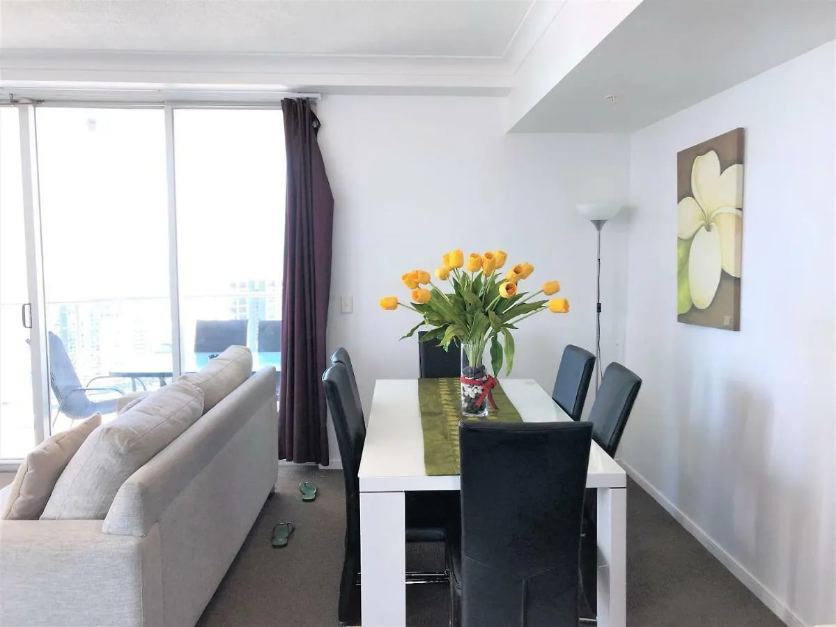 Beach - Ocean & Riverview Chevron Renaissance Central Surfers Paradise Apartment Gold Coast