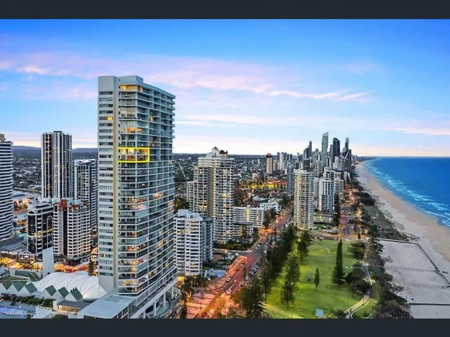 Air On Broadbeach Beachfront 2level Stunning With 180 Degree Views Guldkusten