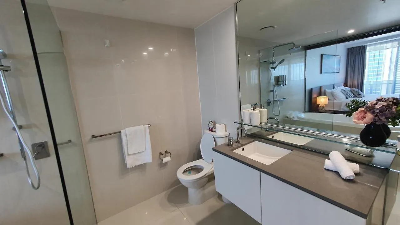 Lägenhet Oceanview Oasis 2br - 5mins To - Family Guldkusten