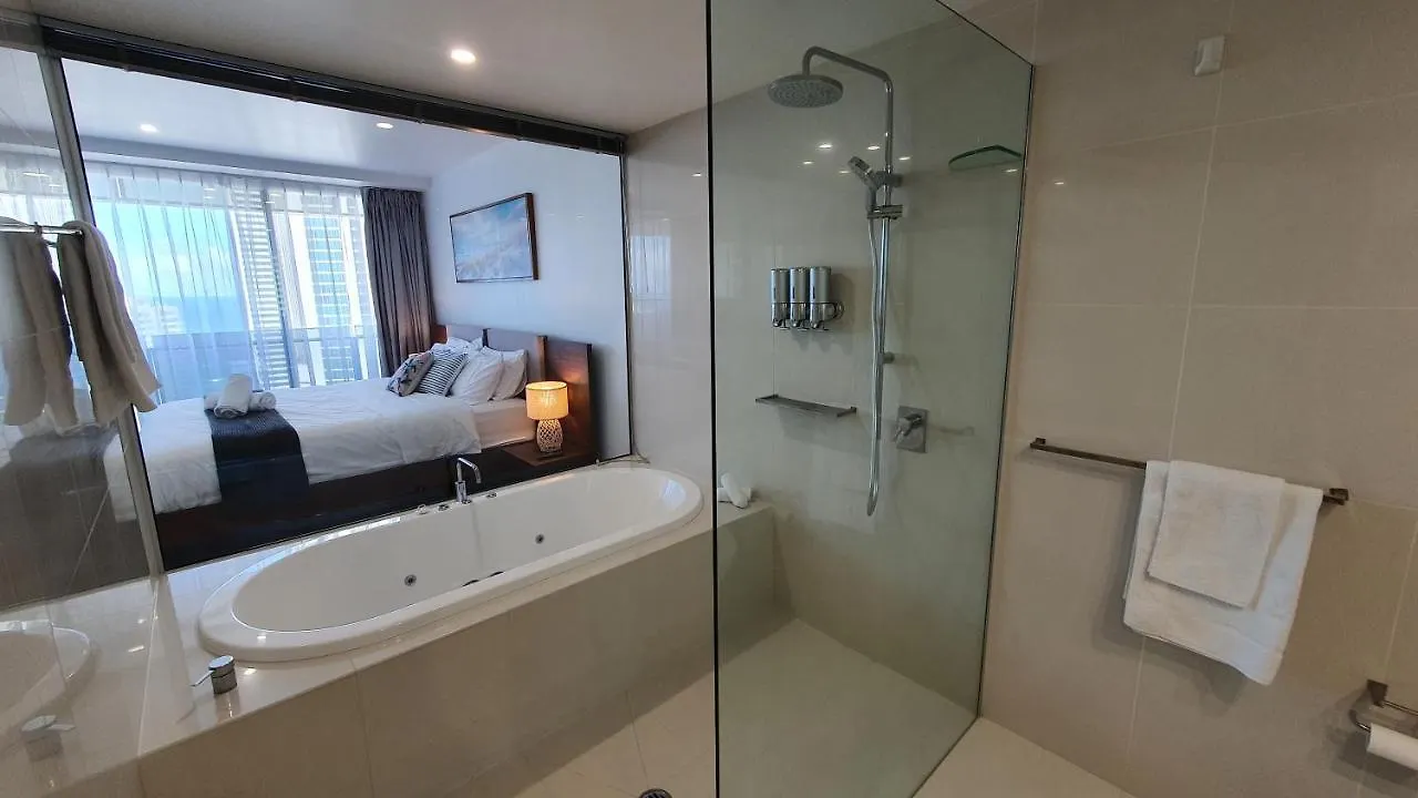 Lägenhet Oceanview Oasis 2br - 5mins To - Family Guldkusten