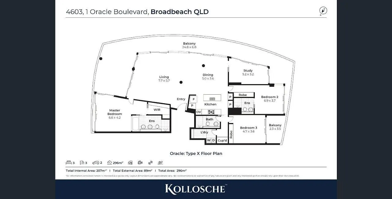 Sub Penthouse Oracle 46th Floor - Gc Getaways Lägenhet Guldkusten