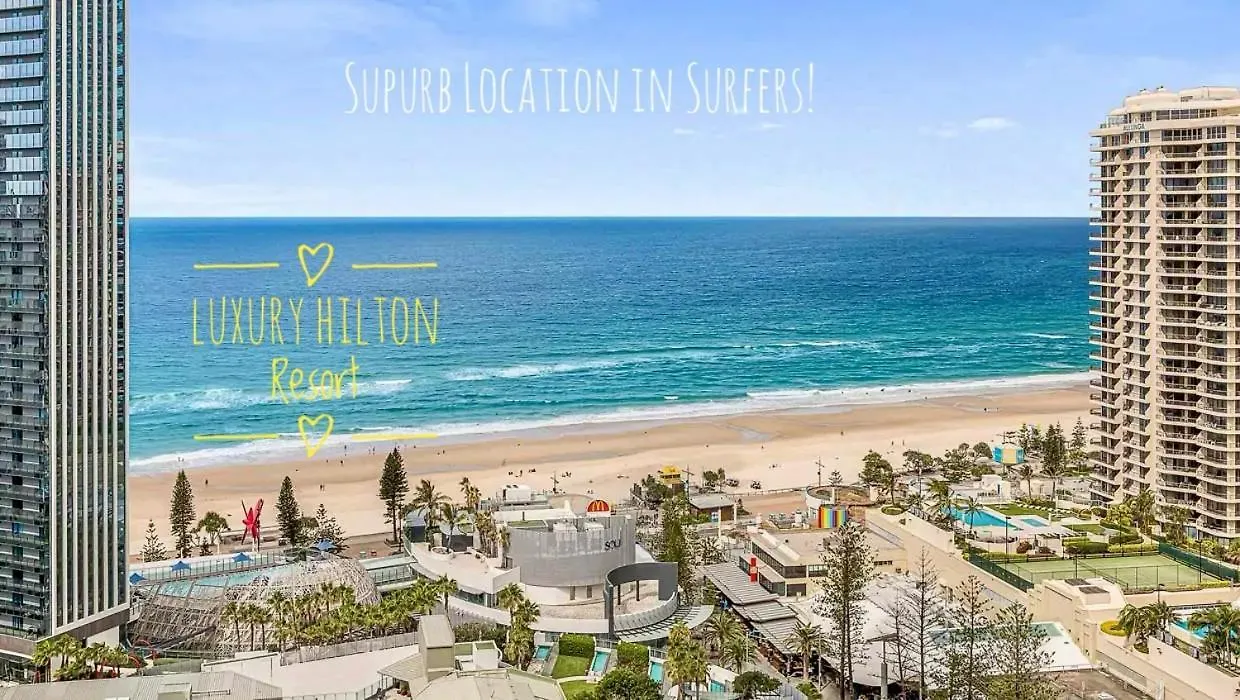 Spectacular 19th Floor In Heart Of Surfers Paradise Gold Coast