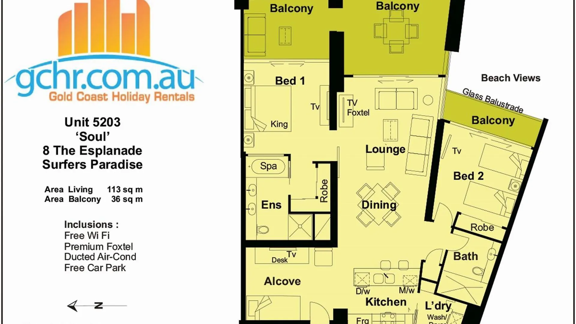 Soul On The Esplanade - Hr Surfers Paradise Appartement