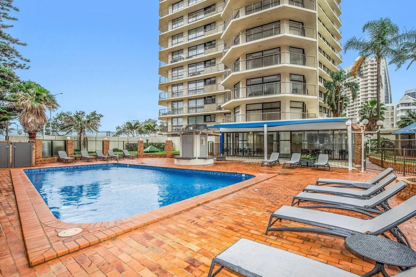 公寓 Sky High Beachside Balcony Panorama At Surfers